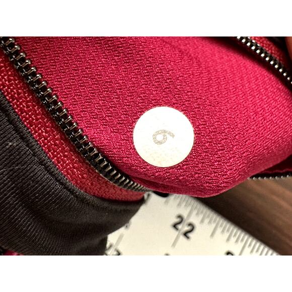 Lululemon Pace Tight Special Edition Weave 7/8 Leggings Pink Black Womens 6 EUC - Picture 6 of 8